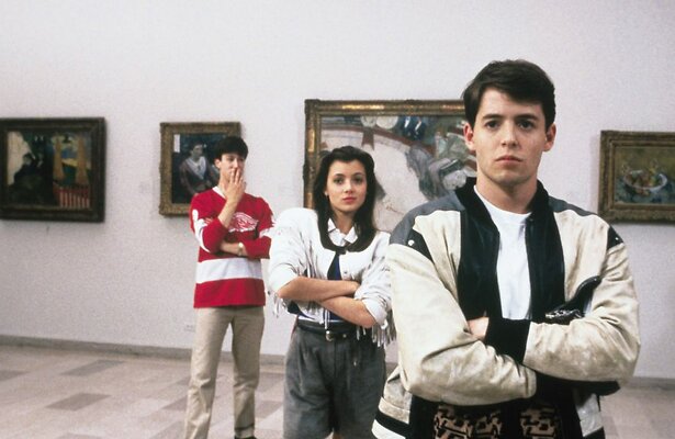 Alan Ruck, Mia Sara en Matthew Broderick in Ferris Bueller's Day Off