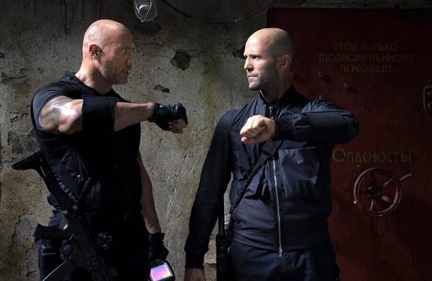 Jason Statham en Dwayne Johnson in Fast & Furious Presents: Hobbs & Shaw