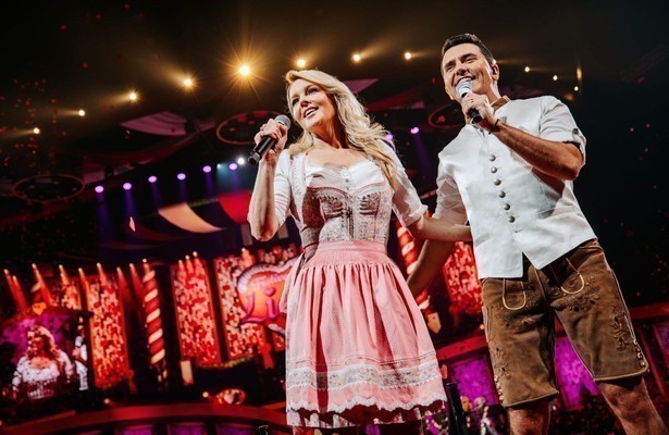 Chantal Janzen en Jan Smit tijdens Festival der Liebe