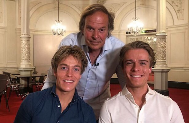 Ivo Niehe met Lucas en Arthur Jussen