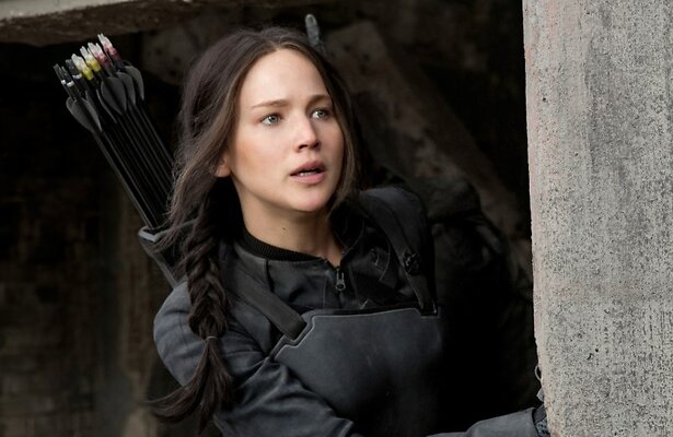 Jennifer Lawrence in The Hunger Games: Mockingjay Part 1