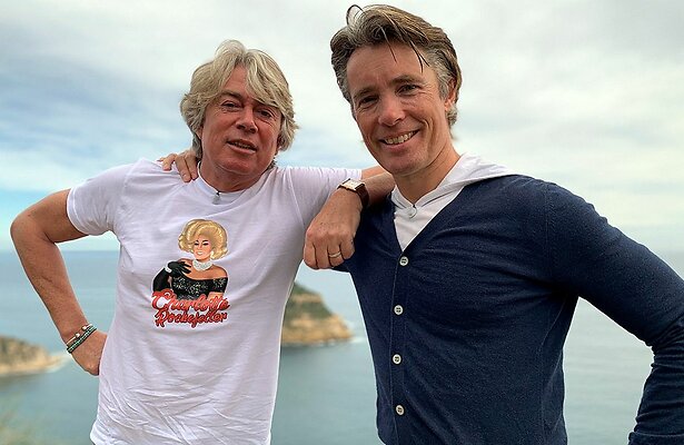 Walter (links) en Marcel aan de Costa Blanca