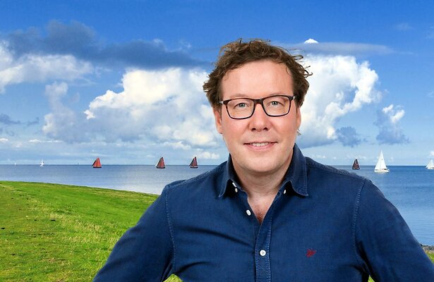 Bert Haandrikman voor het MAX Skûtsje Journaal