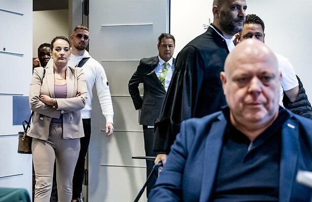 Peter Gillis en Nicol Kremers in de rechtbank.