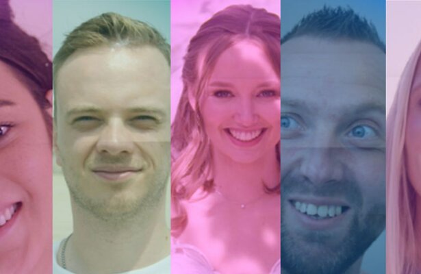 Zoë, Jegor, Eva, Jeffrey en Maaike voor Over Mijn Lijk