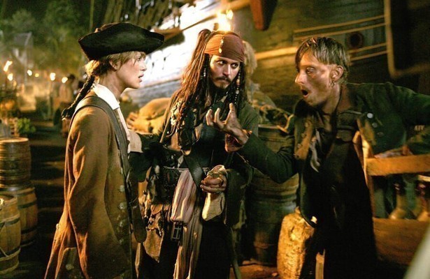 Johnny Depp als Jack Sparrow in Pirates of the Caribbean: Dead Man's Chest