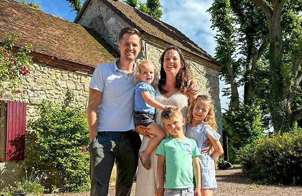 René en Ramona met hun drie kinderen in Ik Vertrek