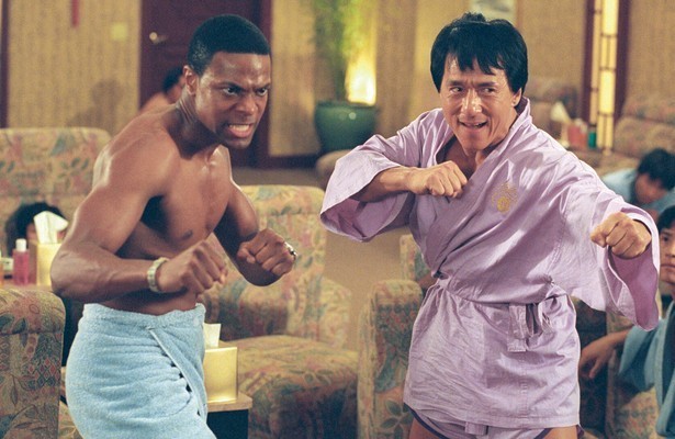 Jackie Chan en Chris Tucker in Rush Hour 2