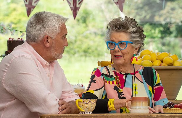 Paul Hollywood & Prue Leith in The Great British Bake Off