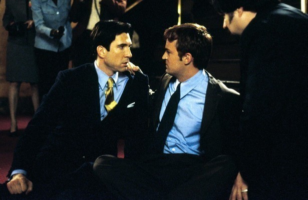 Matthew Perry en Dylan McDermott in Three to Tango