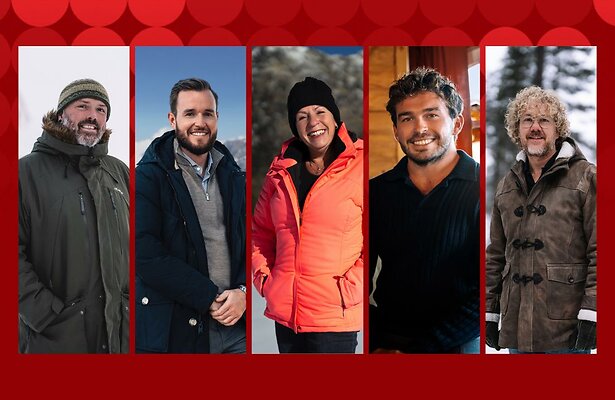 Guido, Saul, Edith, Benjamin en Marco uit Winter Vol Liefde 