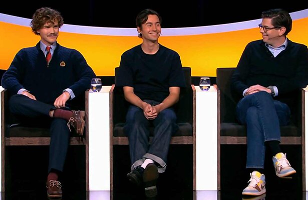 Wouter Waayer, Simon van Teutem en Maarten van Rossem in De Slimste Mens
