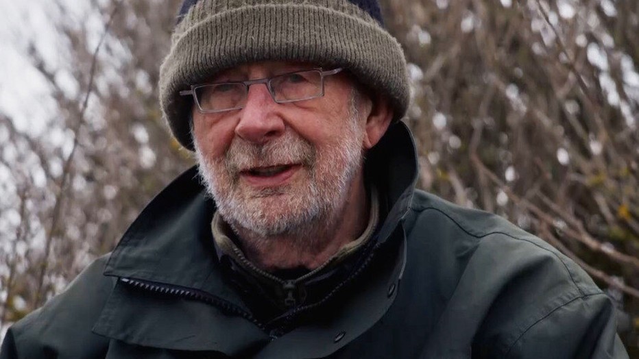 Hans Dorrestijn met Stella Bergsma op de Wadden