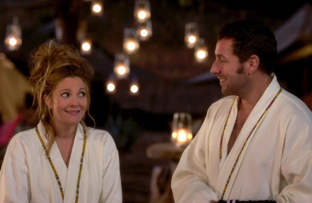 Adam Sandler en Drew Barrymore in Blended