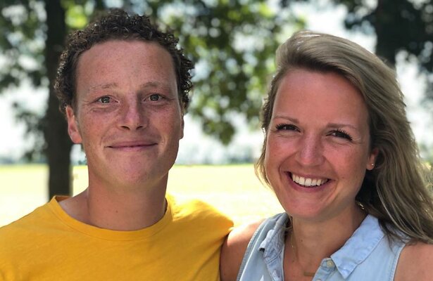 Liefdeskoppel boer Wim en Marit. 