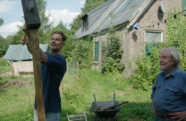 Arie Boomsma en Midas Dekkers in Boerderij van Dorst