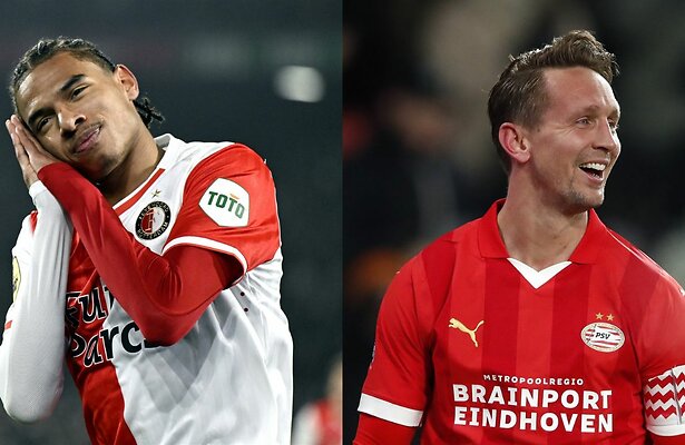 Calvin Stengs (Feyenoord) & Luuk de Jong (PSV)