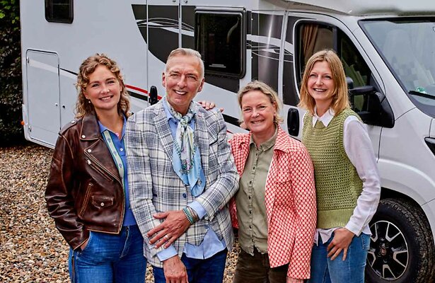 Maxime, Martien, Erica en Montana Meiland