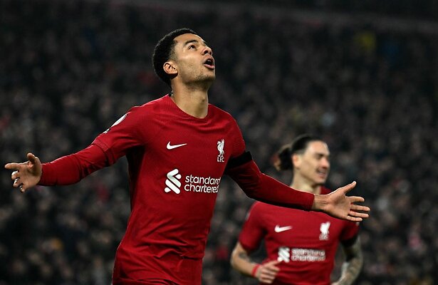 Cody Gakpo voor Liverpool