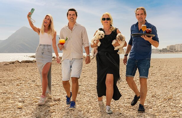 Denise, Mike Hansler, Monique Hansler en Peter Hansler