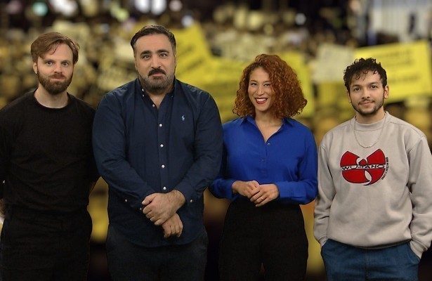 Tim Hofman, Sinan Can, Amber Kortzorg en Sahil Amar Aïssa