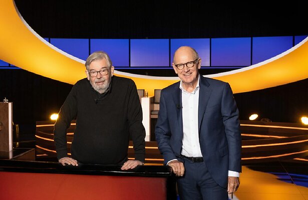 Maarten van Rossem en Philip Freriks in De Slimste Mens