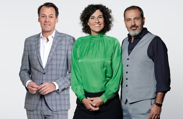 Tijs van den Brink, Margje Fikse & Kefah Allush voor Dit Is de Kwestie