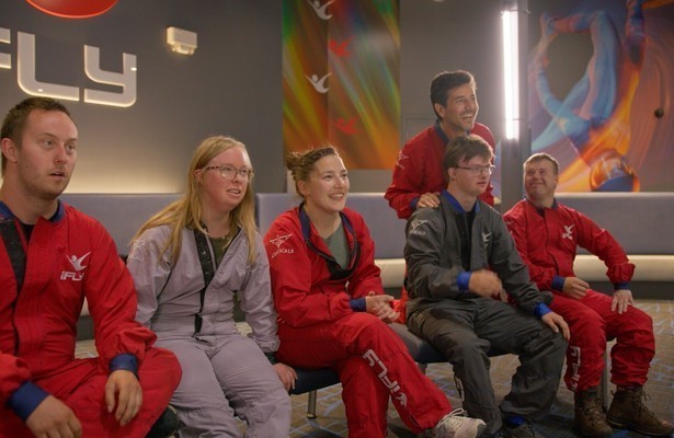 Dieter Coppens met deelnemers Down the Road