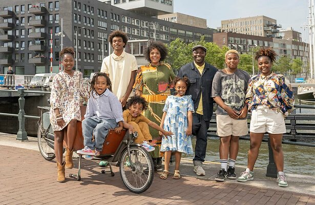 De hele familie Cudogham.