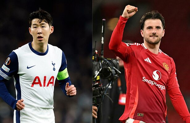 Son Heung-min (Tottenham) en Mason Mount (Manchester)