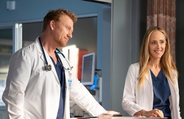 Kevin McKidd en Kim Raver in Grey's Anatomy
