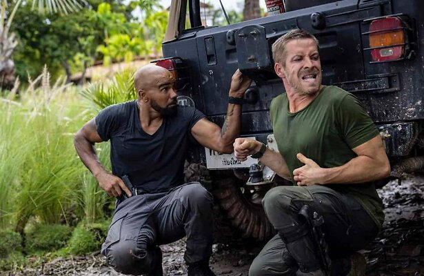 Shemar Moore en Sean Maguire in S.W.A.T.