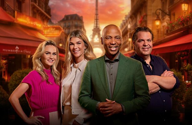 Humberto Tan met Irene Schouten, Frank Evenblij en Tess Wester