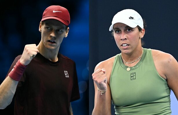 Jannik Sinner en Madison Keys