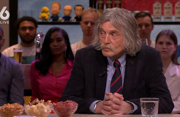 Johan Derksen aan tafel Vandaag Inside.