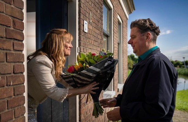 Diederik Ebbinge en Lies Visschedijk in Jos