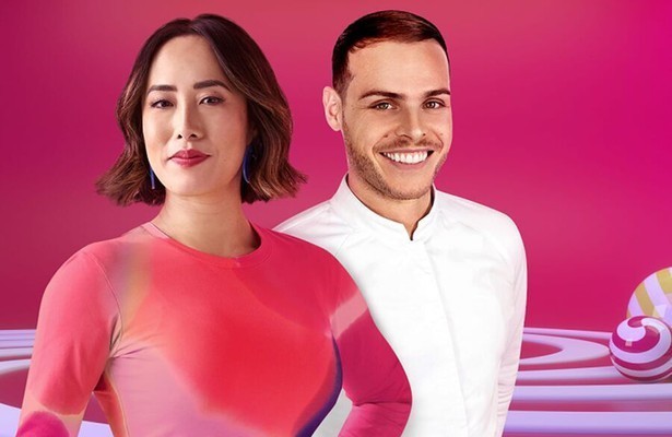 Melissa Leong en Amaury Guichon in MasterChef Australië: Dessert Masters