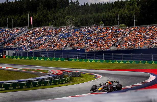 Max Verstappen op de Red Bull ring