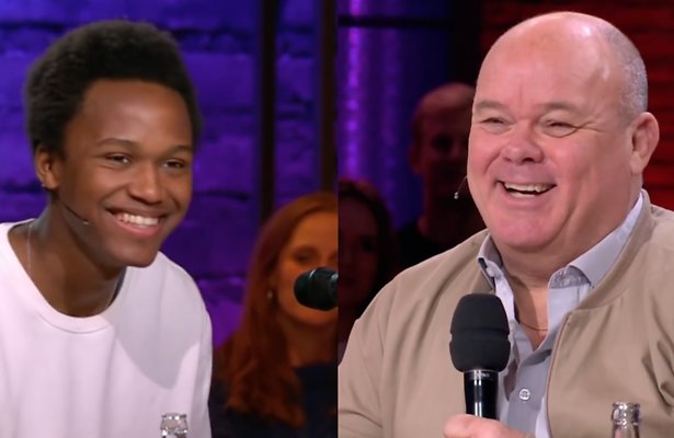 Paul de Leeuw zoon Toby Hoge Bomen