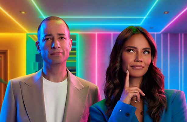 Valerio Zeno en Monica Geuze voor Power Couple