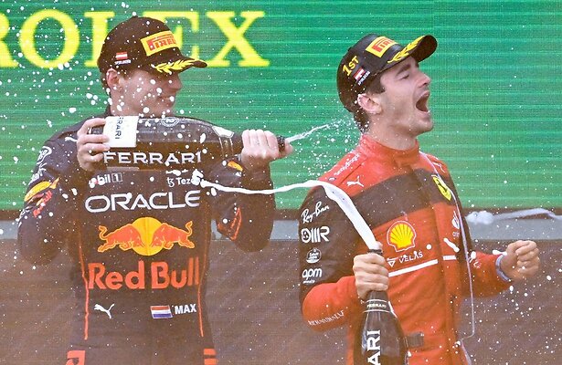 Verstappen en Leclerc