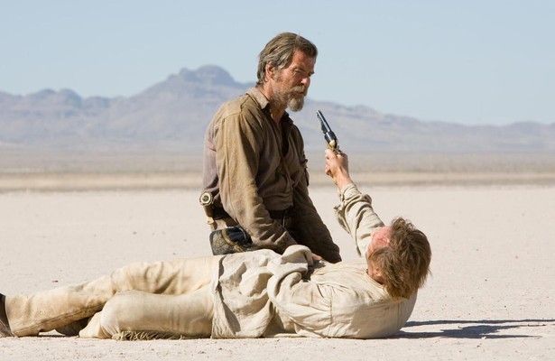 Liam Neeson en Pierce Brosnan in Seraphim Falls