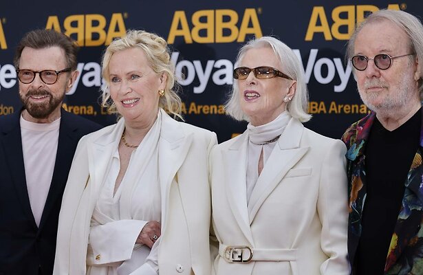 Bjorn Ulvaeus, Agnetha Faltskog, Anni-Frid Lyngstad en Benny Andersson (ABBA)