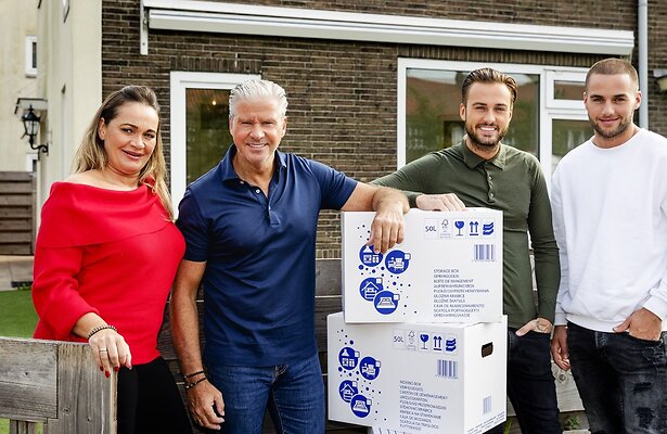 Honoria, Dries, Dave en Donny Roelvink