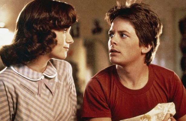 Lea Thompson en Michael J. Fox in Back to the Future