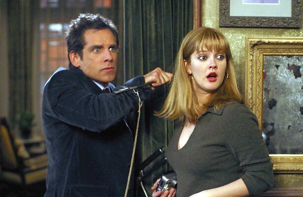 Ben Stiller en Drew Barrymore in Duplex