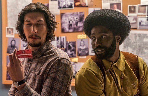 Adam Driver en John David Washington in BlacKkKlansman
