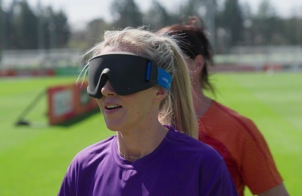 Anouk Hoogendijk in Blindenvoetbal VIPS