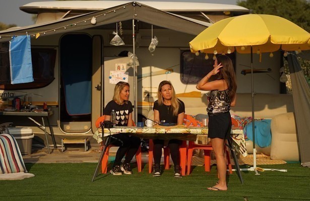 Nathalie, Judith, Melanie in Camping de Wildernis
