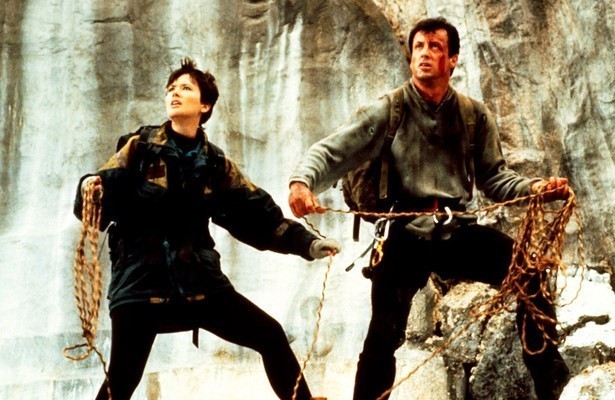 Sylvester Stallone en Janine Turner in Cliffhanger